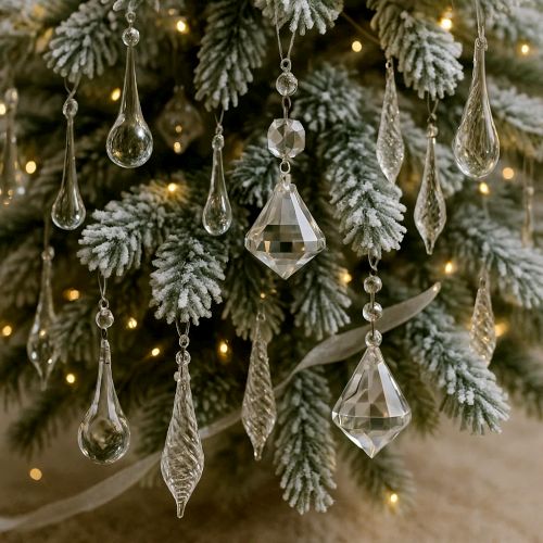 Teardrop Glass Christmas Ornaments