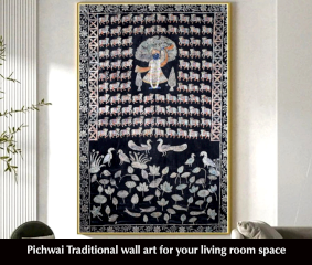 Pichwai Traditional Wall Art for your Living Room Space