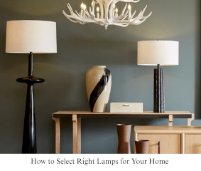 How to Select Right Lamps for Your Home