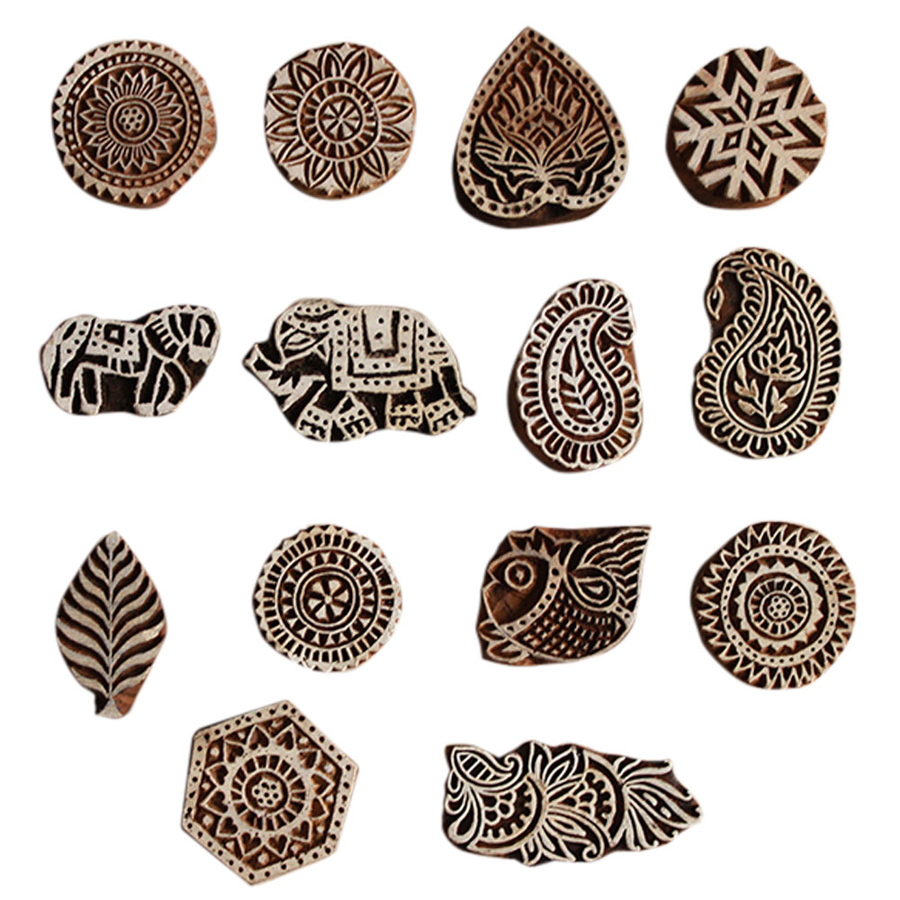 Set of 14 piece New Wooden Printing Block