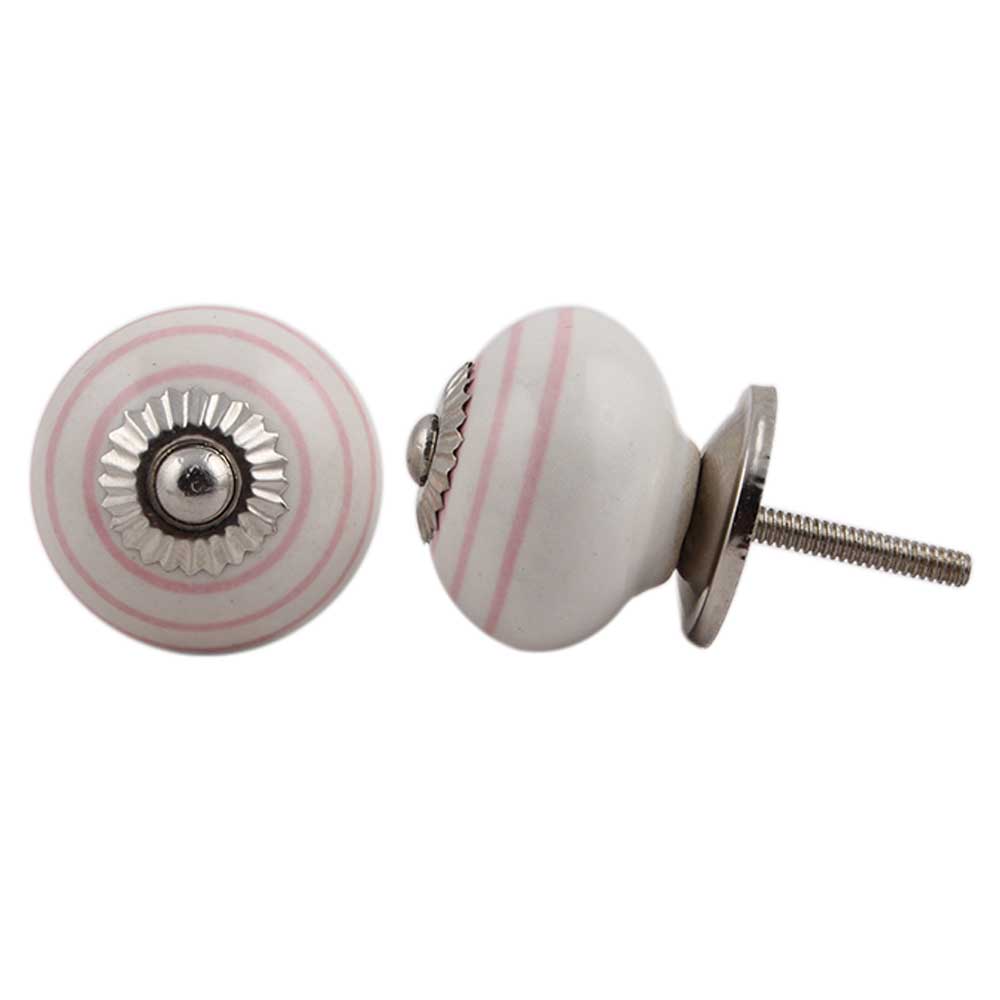 Pink Stripe Knob