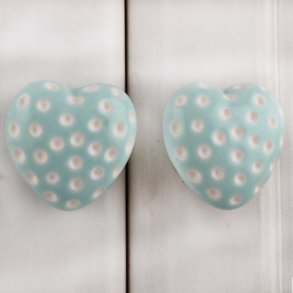 Sage Green Etched Heart Knob