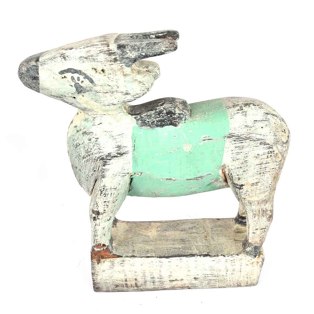 Wooden Cow Hand Painted by Tribal Men