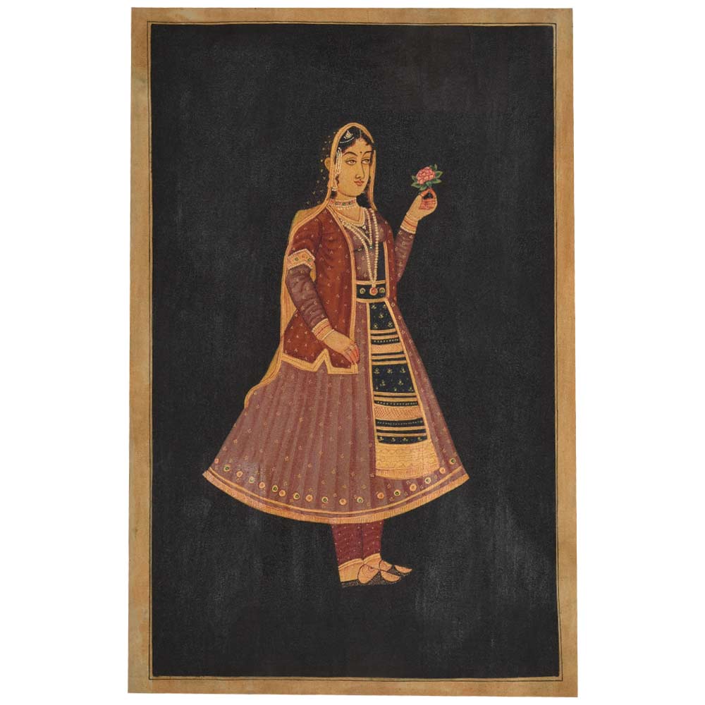Indian painting of empress Nur Jahan 35 X 23