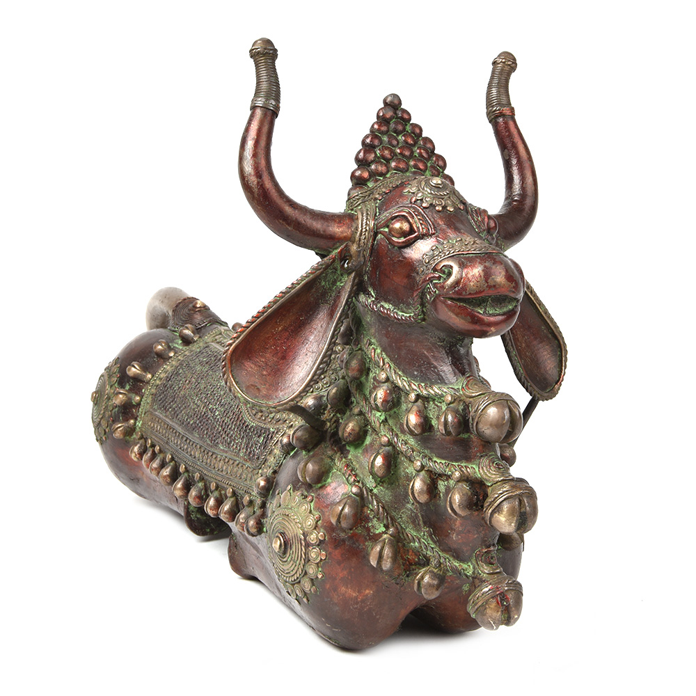 Brass Metal Decor of Nandi Bull