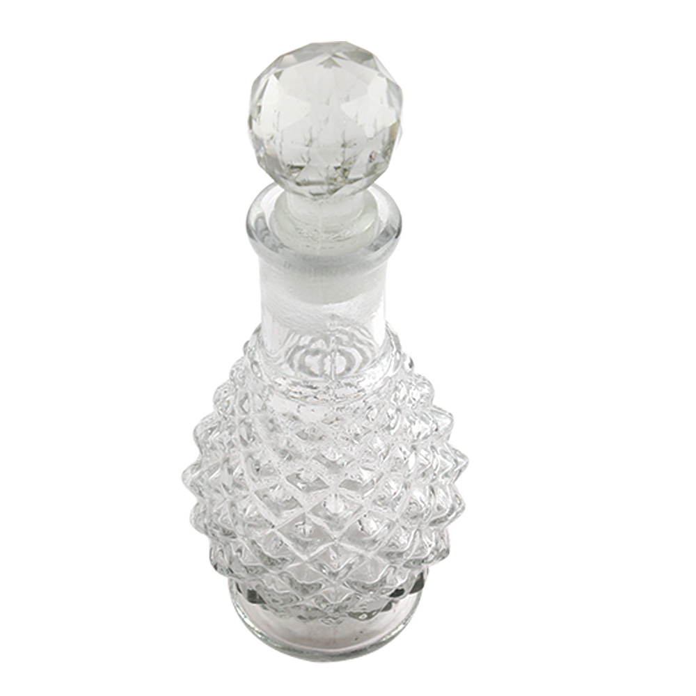 Goblet Square Cut Glass Bottle