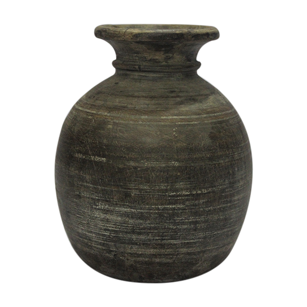 Hand Made Wooden Pot-02