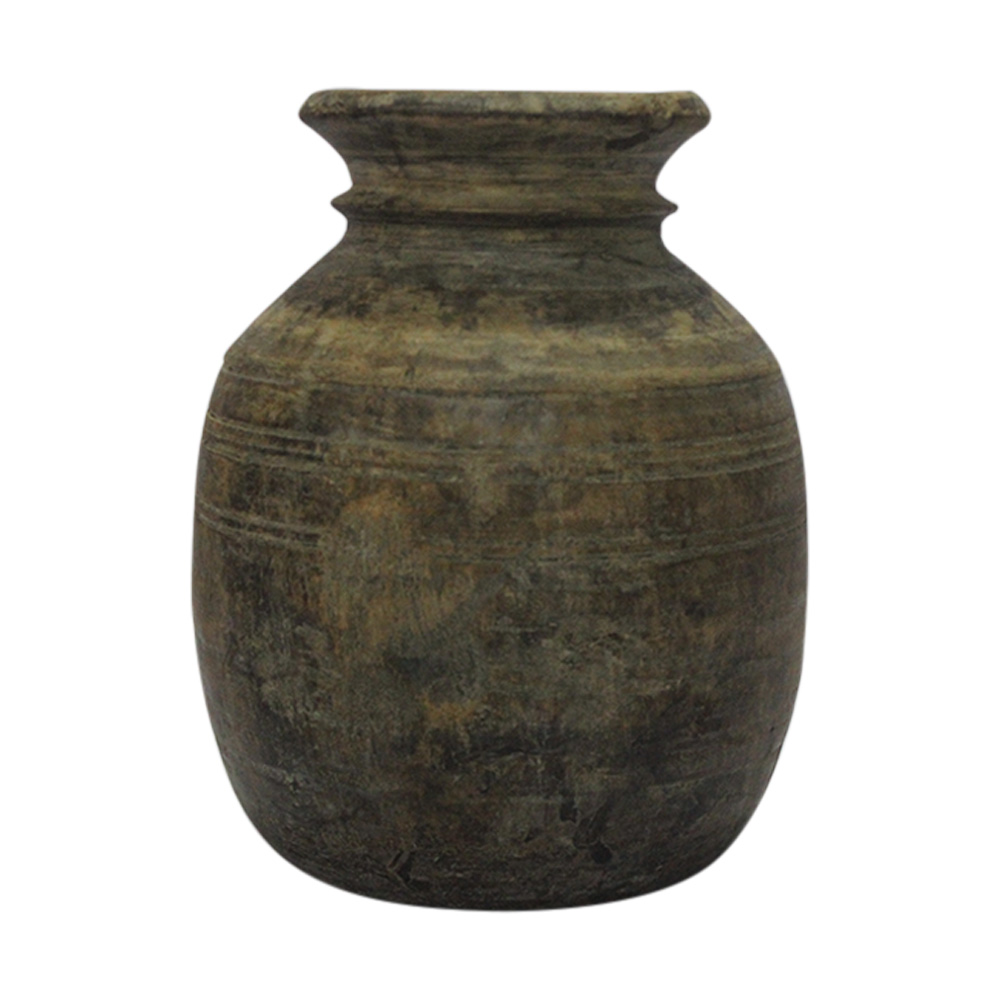 Hand Made Wooden Pot-16