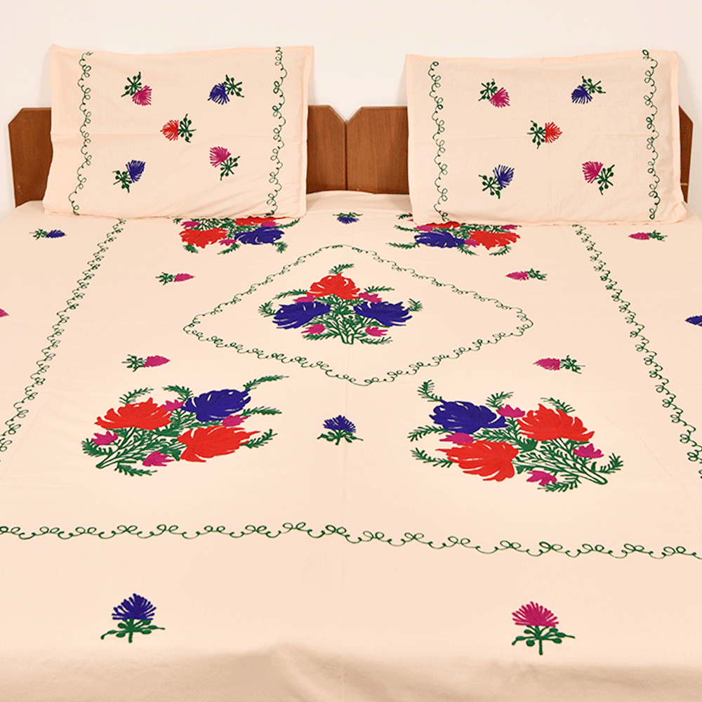 Peach Cotton Bedspread