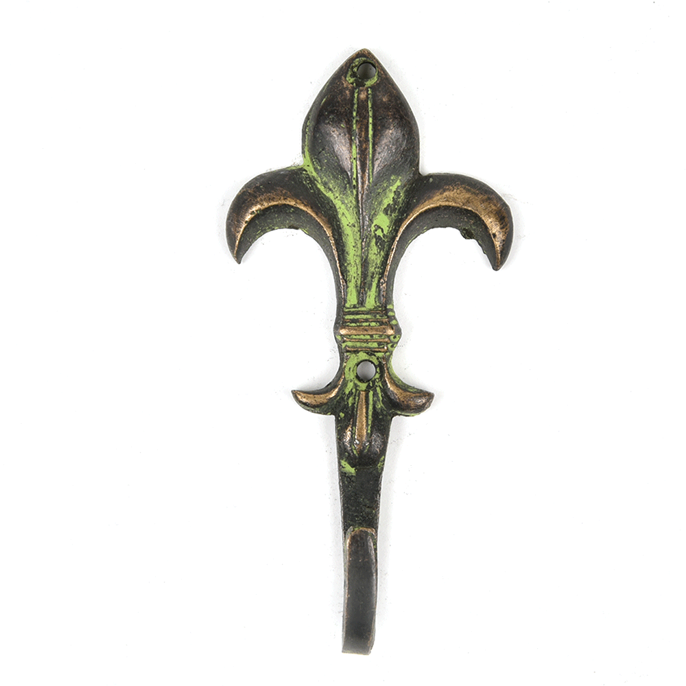 Bronze Wall Hooks Flower Bud