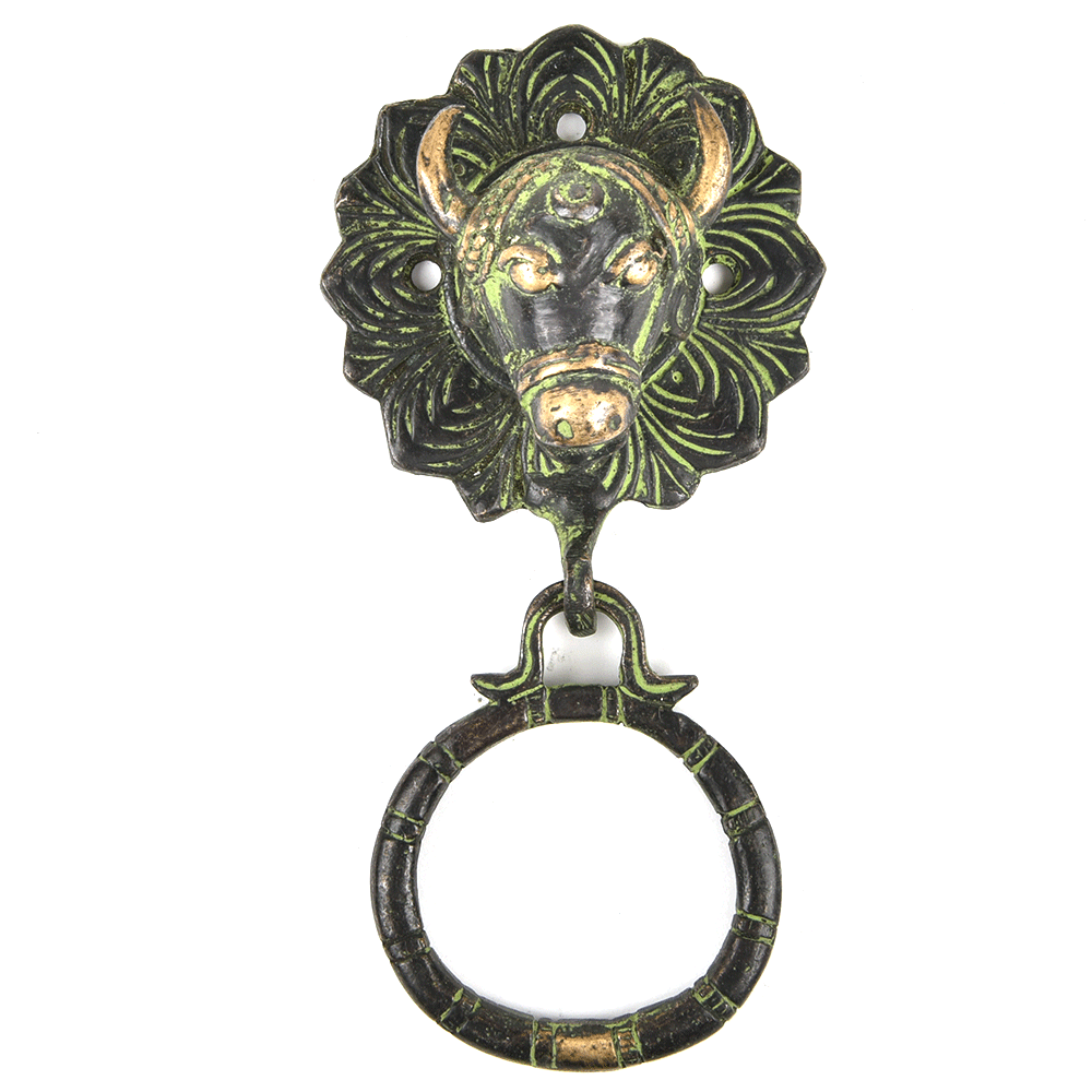 Bonze Bull Head Door Knocker