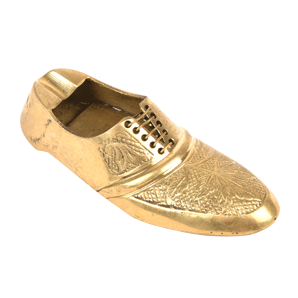 Handcrafted Brass Cigerette Shoe Ashtray