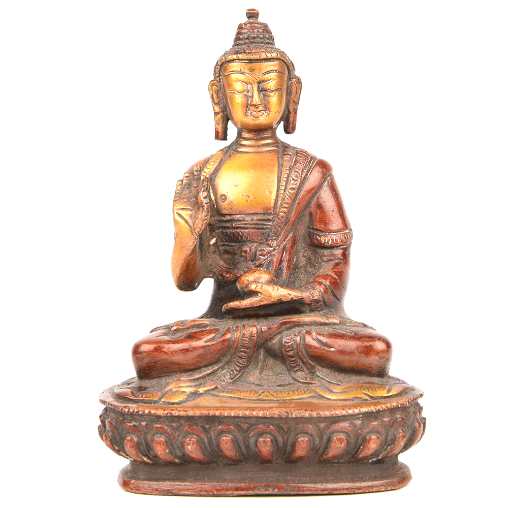 Brass Abhaya Mudra Buddha Statue