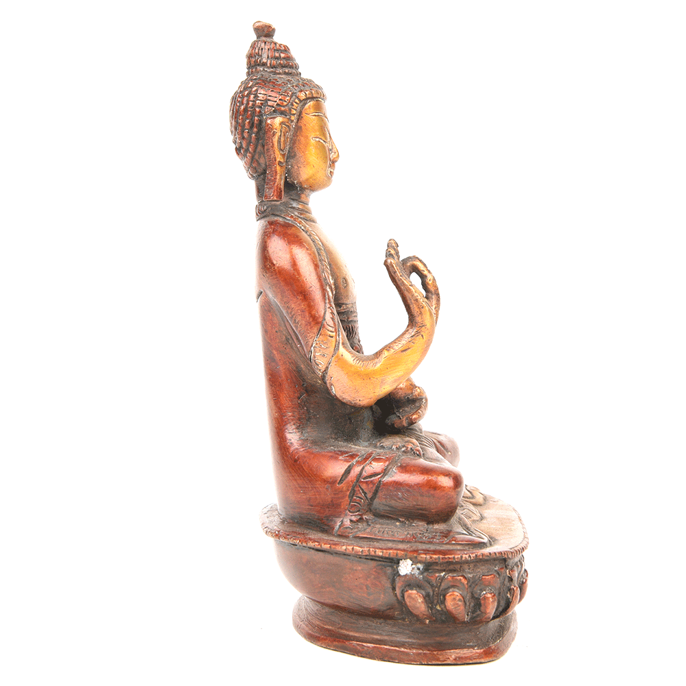 Brass Abhaya Mudra Buddha Statue