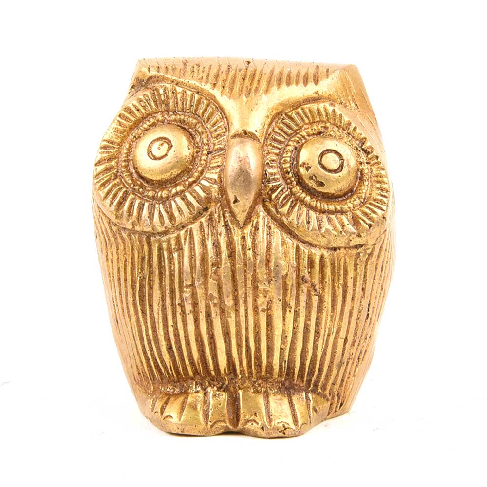 Brass Owl Detailed Figurine