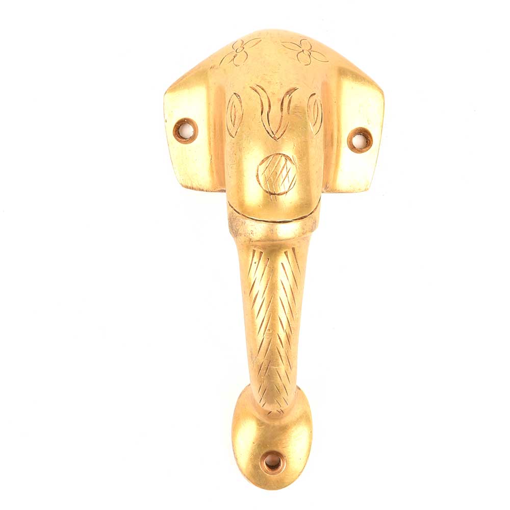 Ganesha Elephant Brass Door Handle