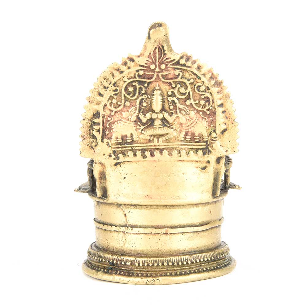 Brass Hand Carved Rare Laxmi Figure Laxmi Oil Lamp Deepak