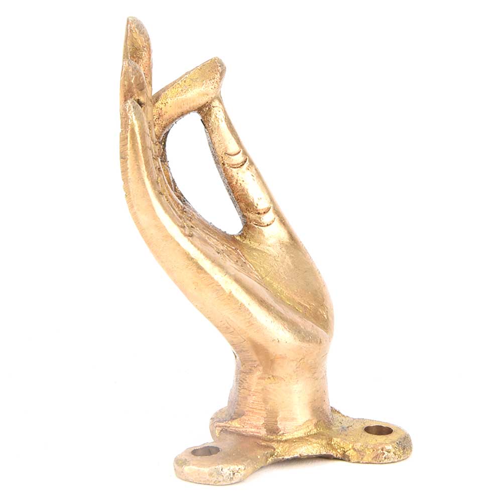 Brass Buddha Hand Door Handles (Meditation Pose)