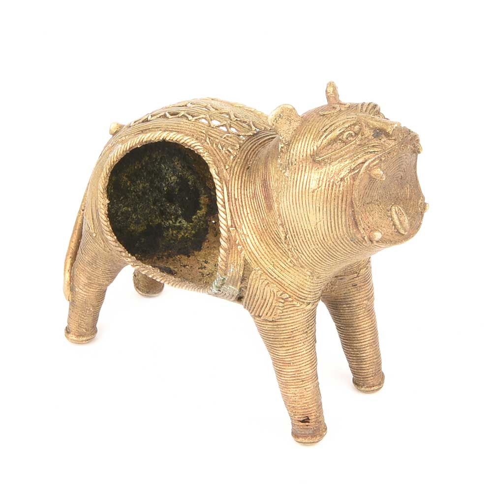 Brass Ferocious Barking Dog Napkin Holder