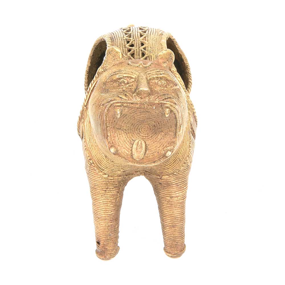 Brass Ferocious Barking Dog Napkin Holder