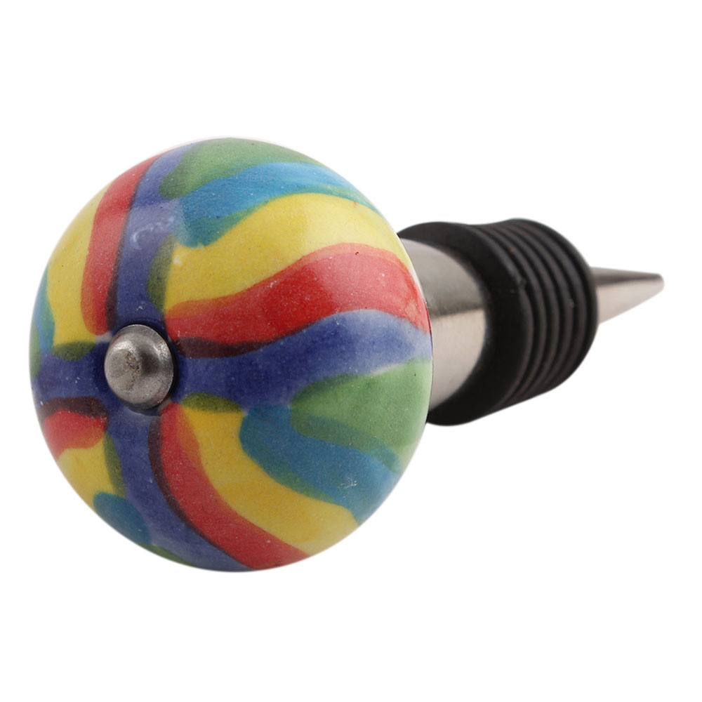 Rangoli Ceramic Wine Stopper