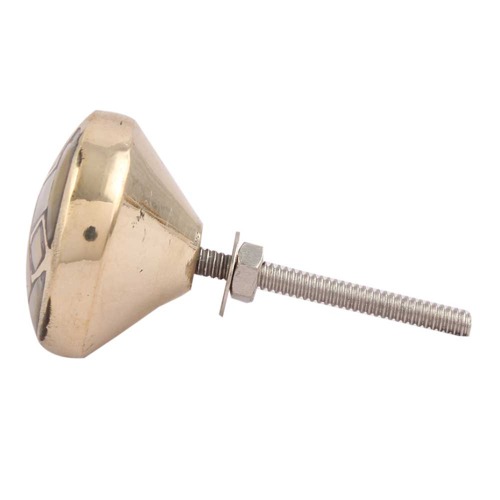 Golden Brass Metal Shell Drawer Knobs