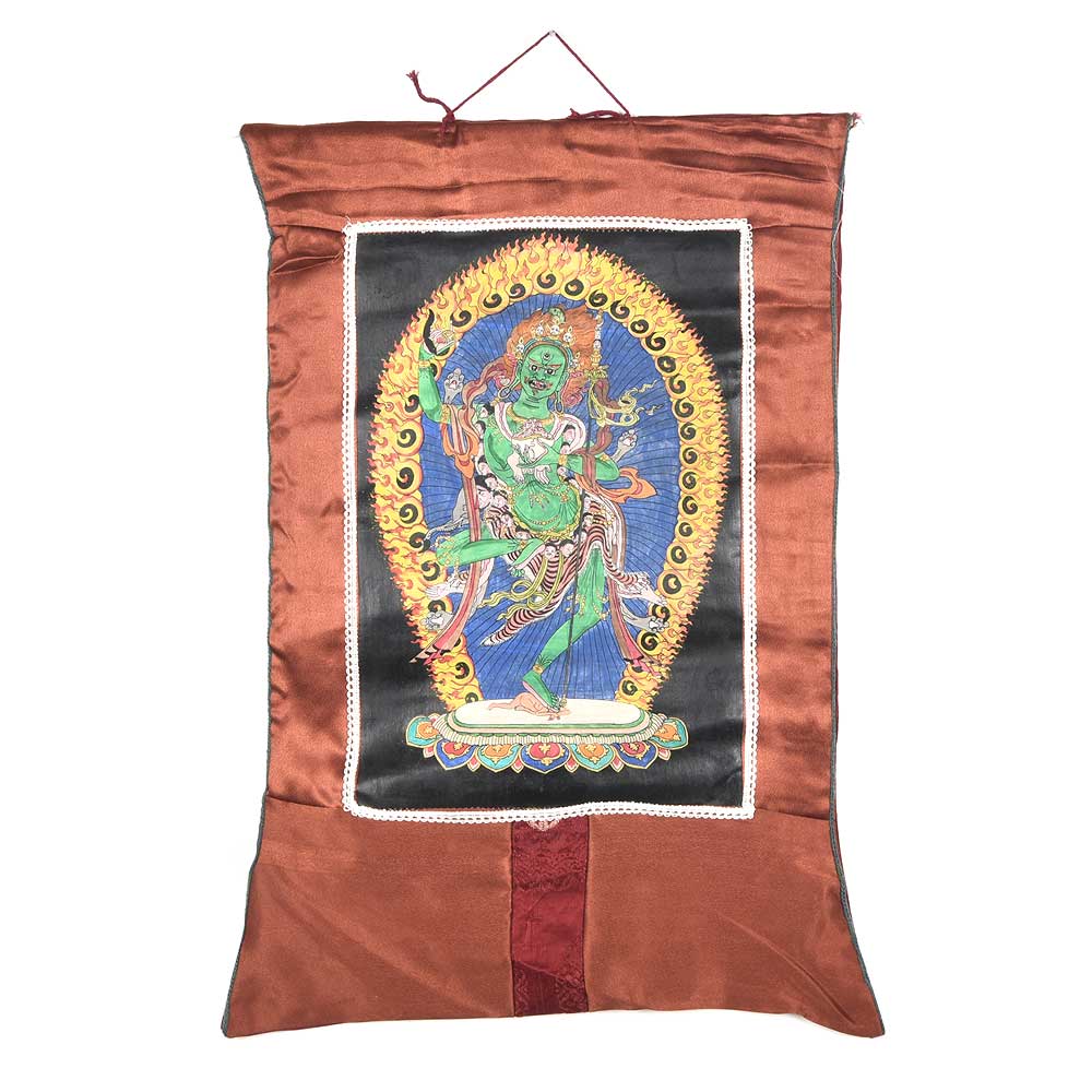 Tibetan Buddhist Thangka Painting Of Throma Nagmo