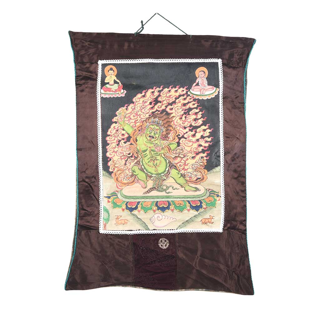 Tibetan Thangka Green Vazrapani