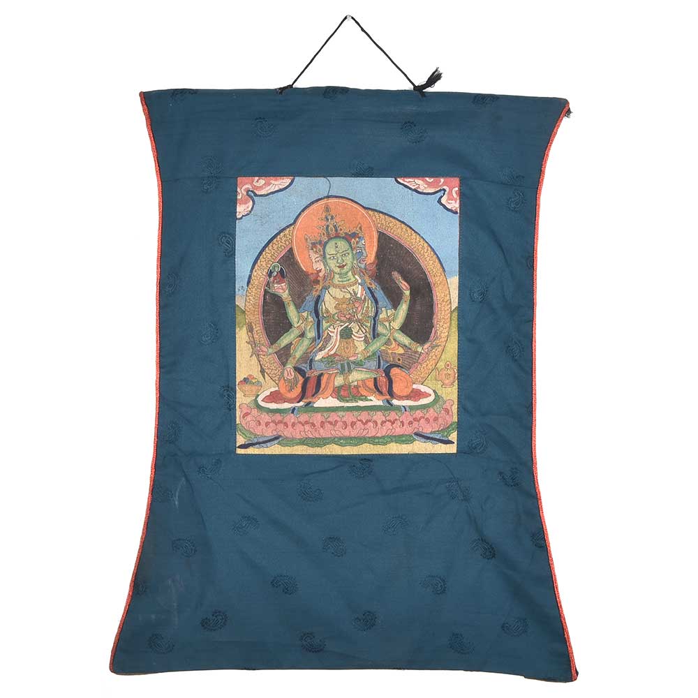 Tibetan Thanka Of Guhyasamaja Akshobhyavajra