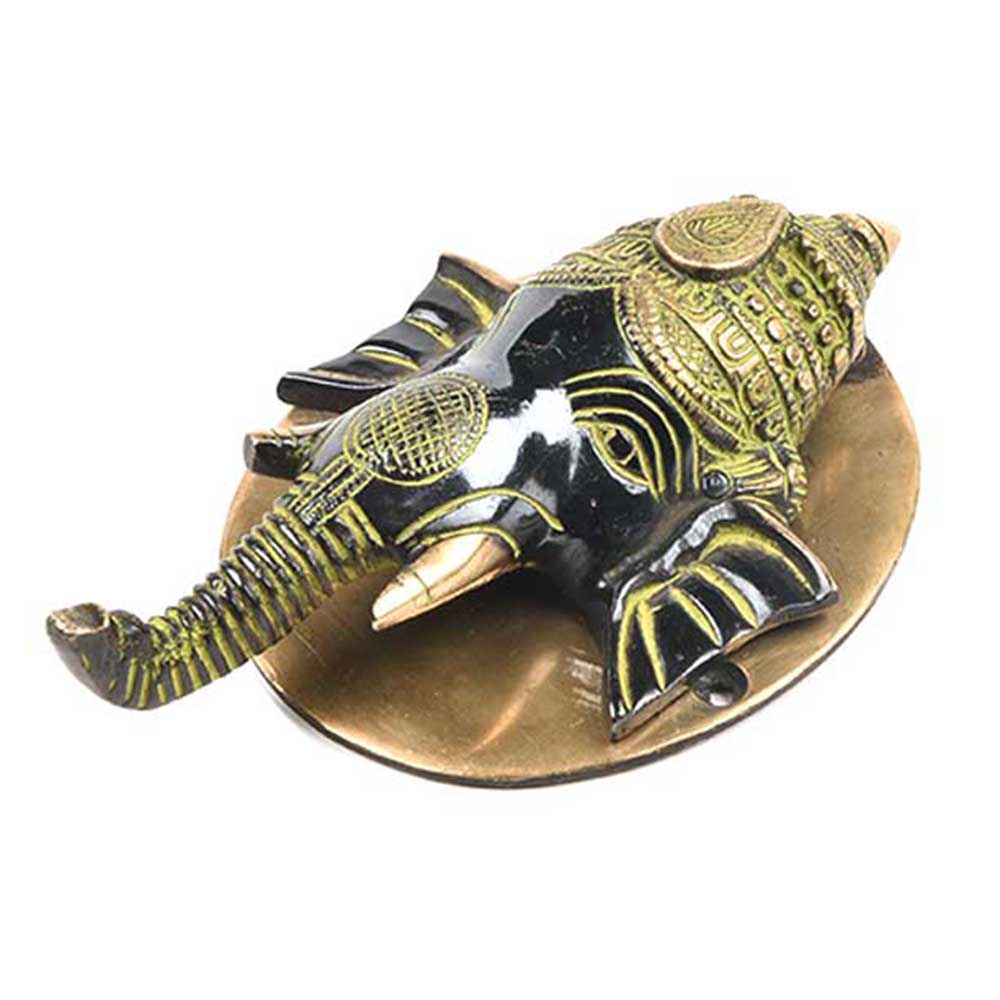 Lord Ganesha Door Knocker With Patina