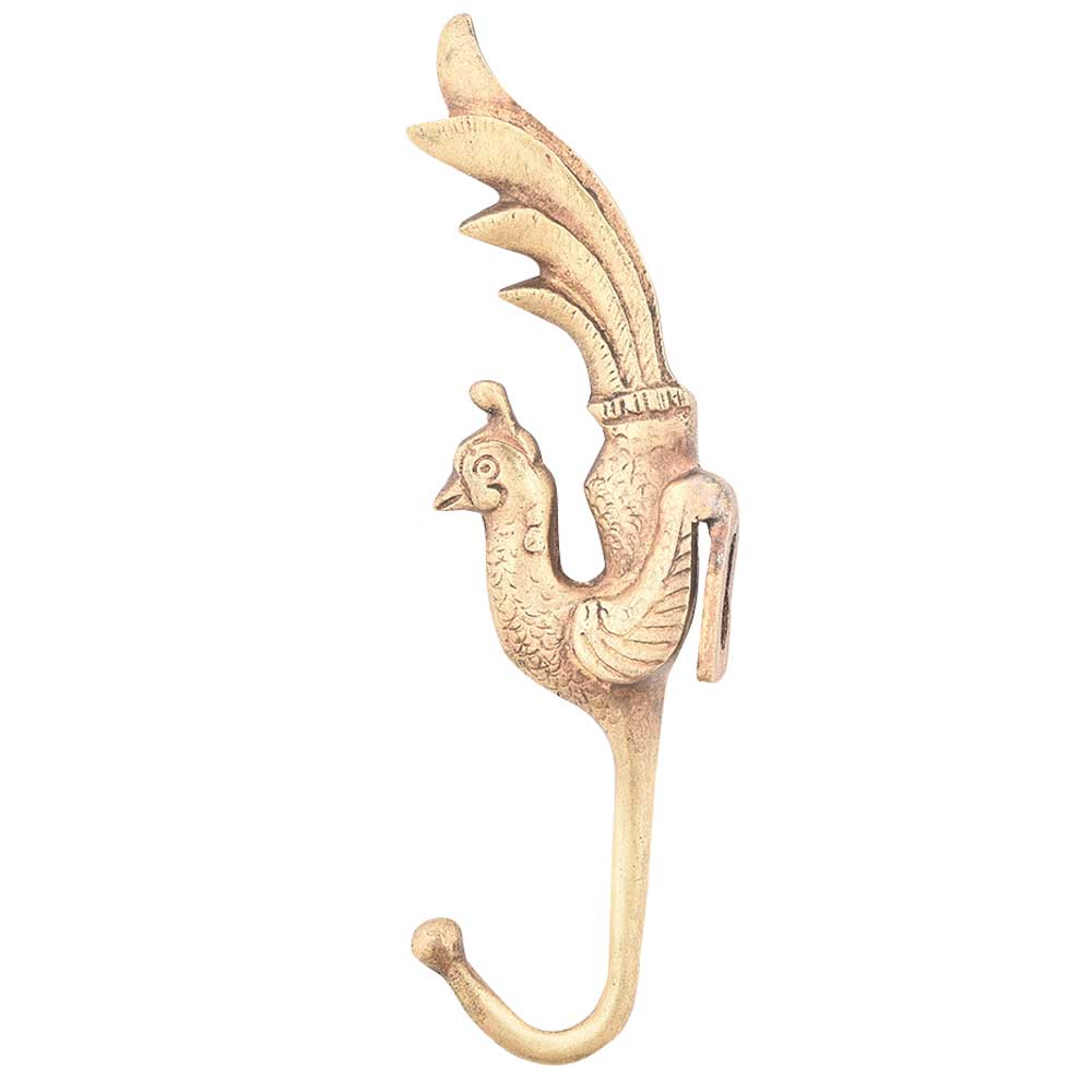 Brass Peacock Coat Hooks Hanger