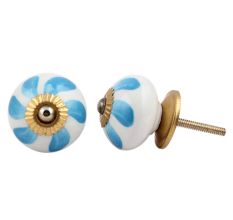 Light Blue Fan Knob