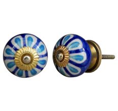 Blue Stephanotis Knob