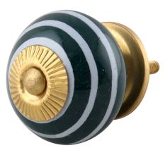 Dark Green Strip Knob