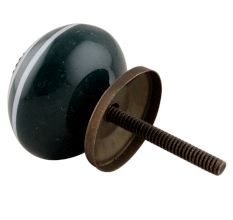 Dark Green Strip Knob
