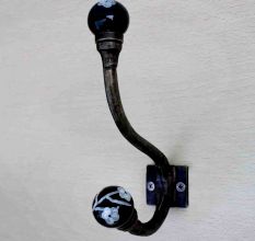 Black Floral Iron Hooks-EHG-18