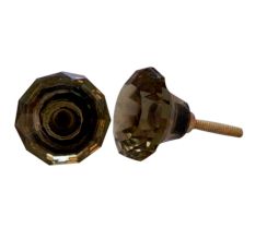 Champagne Diamond Glass Cabinet Knobs