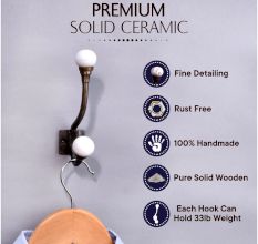Solid White Iron Hooks-EHG-44