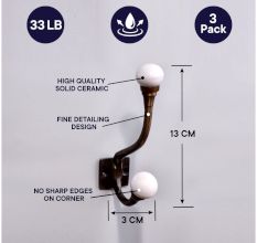 Solid White Iron Hooks-EHG-44