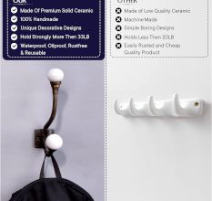Solid White Iron Hooks-EHG-44