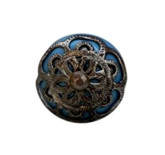 Strewn Sky Blue Knob-1