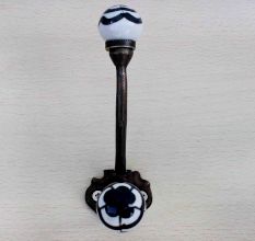 Black Floral Iron Hooks-EHG-34