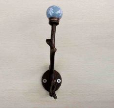 Dark Grey Floral Tree Hook-EHG-26