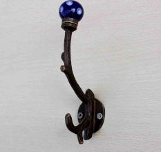 Navy Blue Dot Tree Hooks-EHG-16