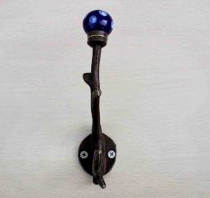 Navy Blue Dot Tree Hooks-EHG-16