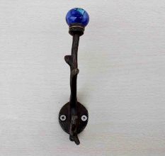 Navy Blue Floral Tree Hook-EHG-37