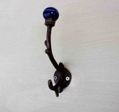 Navy Blue Striped Tree Hooks-EHG-29