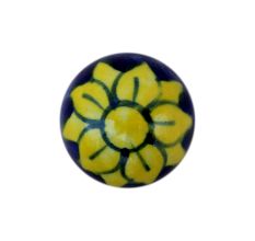 Navy Blue Yellow Floral Tree Hook-EHG-41