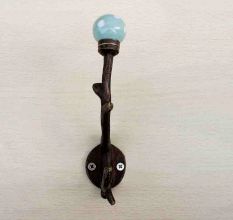 Sage Green Dot Tree Hooks-EHG-24