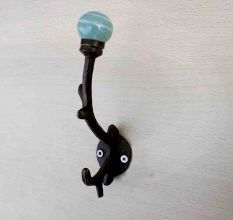 Sage Green Striped Tree Hooks -EHG-01